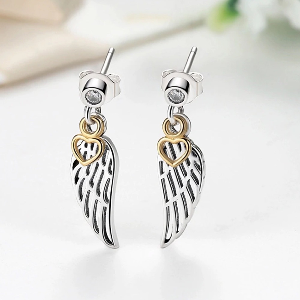 🌟Host Pick🌟Sterling Silver 925 Wings Earrings
